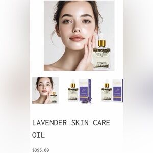 New Dynamic Gemstone Lavender Skin Care Facial Oil $395 MSRP